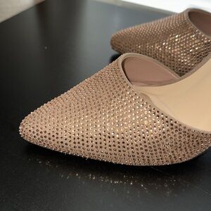 NEW gorgeous Jones New York Women's Cory Sparkle Taupe/nude Dress Pumps 8